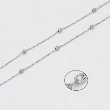 Apzeltīta ķēdīte ar klasisku  pinumu